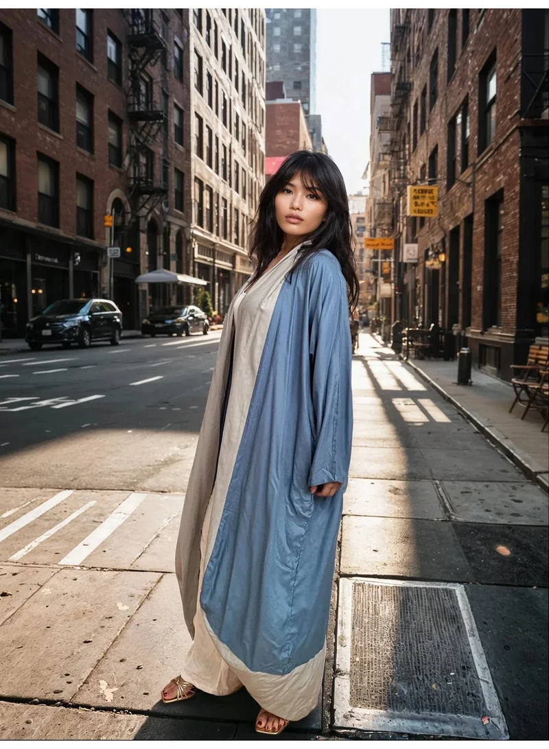 The Untitled Project The Summertime - Round Cut Abaya