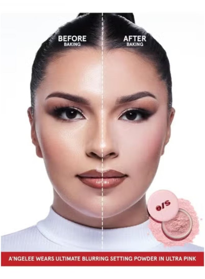 One size Ultimate Blurring Setting Powder Full Size - Ultra Pink - for Fair to Medium Skin Tone - Image 2