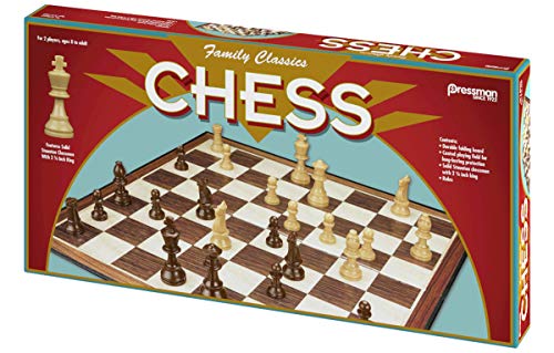 Pressman Family Classics Chess by Pressman with Folding Board and Full Size Chess Pieces - Image 5