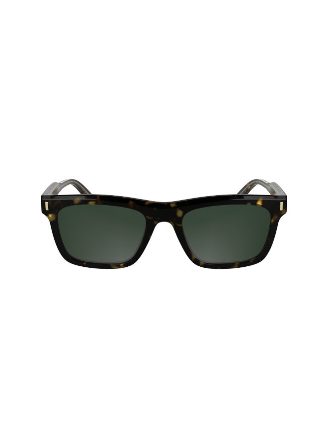 CALVIN KLEIN نظارات شمسية كاملة الإطار من أسيتات كالفن كلاين CK25506SN 5420 (235) داكن هافانا - Image 1