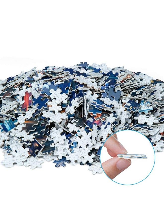 Joyshare ألغاز أفق مدينة نيويورك 1000 قطعة ألغاز تركيبية تعليمية لتحدي العقل للأشخاص البالغين والأطفال هدايا - Image 4