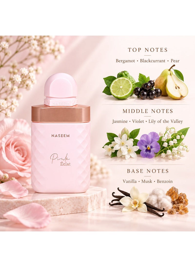 Naseem Pink Eclat Parfum For Women – 100ML - Image 4