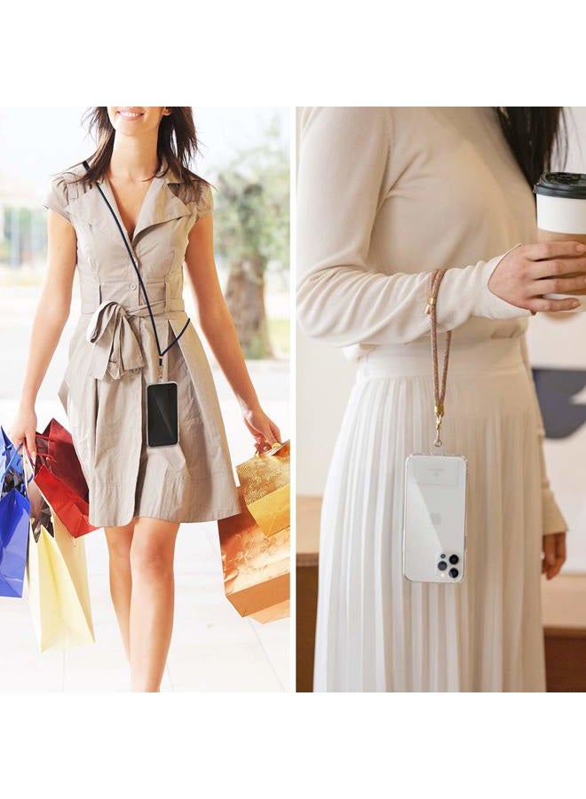 Sinjimoru Cell Phone Lanyard for Phone Case (2Packs), with Adjustable Phone Strap for Wrist Compatible with Key Holder & ID Card Holder. Sinji Strap Rainbow - Image 3