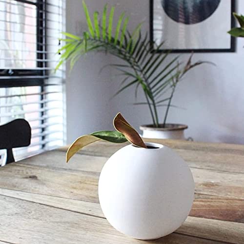 Purezento Cooee Beautiful Ceramic Decorative Vases with Unique Quality for Home Decor, Center Table, Flowers Pot,Bedroom Side Corners,Living Room Decoration,and Party Centerpieces (White) - Image 5