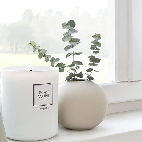 Purezento Cooee Beautiful Ceramic Decorative Vases with Unique Quality for Home Decor, Center Table, Flowers Pot,Bedroom Side Corners,Living Room Decoration,and Party Centerpieces (White) - Image 2