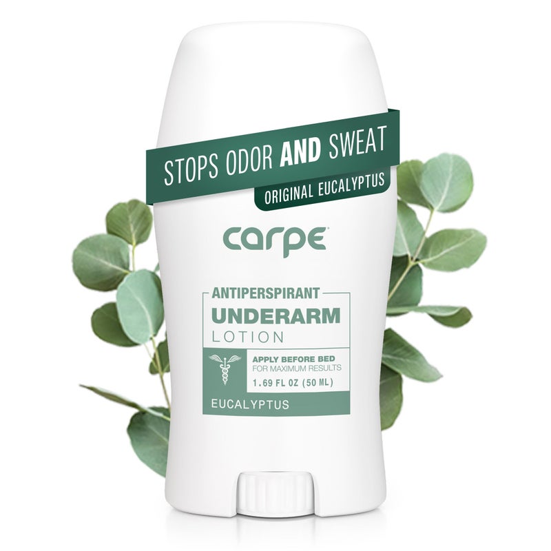 Carpe Underarm Antiperspirant and Deodorant, Clinical strength with all-natural Eucalyptus scent, Combat excessive sweating Stay fresh and dry, Great for hyperhidrosis - Image 1