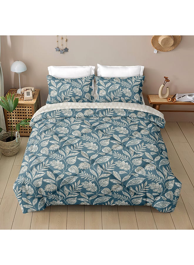 ايست من نون طقم غطاء لحاف من ٤ قطع | مصنوع من ألياف دقيقة ناعمة | ألوان متعددة | غطاء لحاف ١٦٠ × ٢٢٠ سم، ملاءة سرير ١٢٠ × ٢٠٠ سم مع جيب عميق ٣٠ سم، غطائي وسادة ٥٠ × ٧٥ سم | مناسب لمرتبة فردية - Image 1