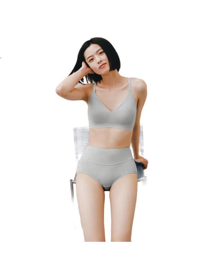 Threegun 【5A Antibacterial 50S High Density】Women'S Underwear Long Staple Cotton Wide High Waist Leggings Ladies' Triangle Pants - Image 3