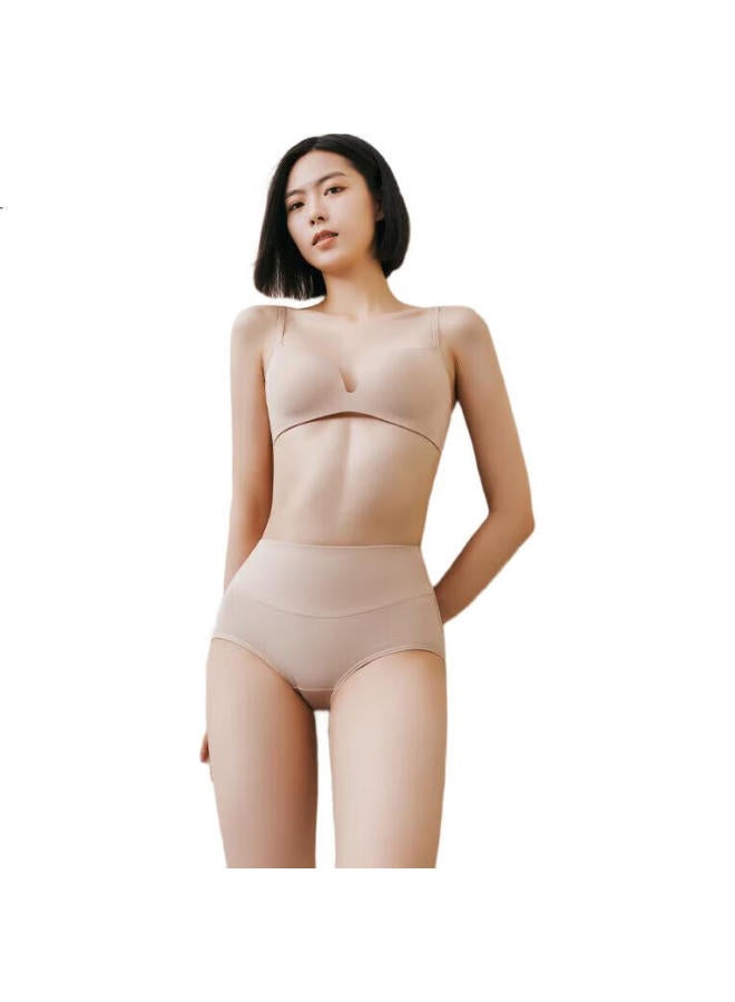 Threegun 【5A Antibacterial 50S High Density】Women'S Underwear Long Staple Cotton Wide High Waist Leggings Ladies' Triangle Pants - Image 1