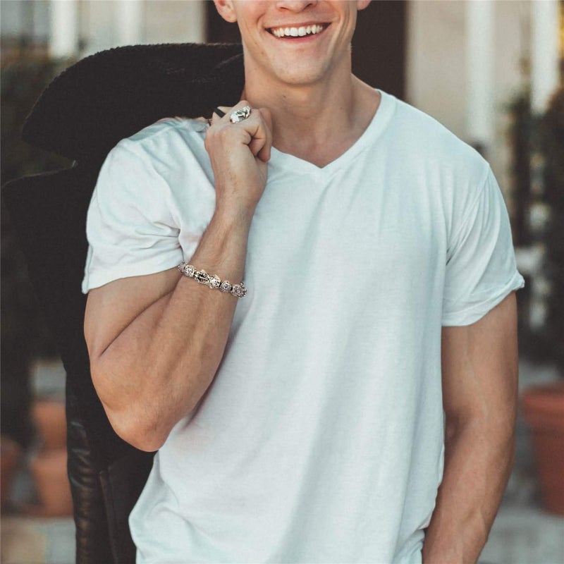 ZenBless Feng Shui Bracelet 12mm Beads Large Size Bracelet for Men Single Silver Pi Xiu Pi Yao Attract Wealth Health and Good Luck - Image 5