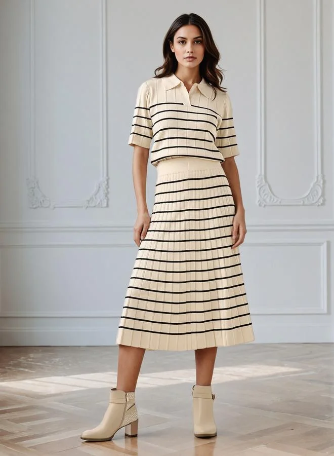 Splash FAV Striped Polo Jumper