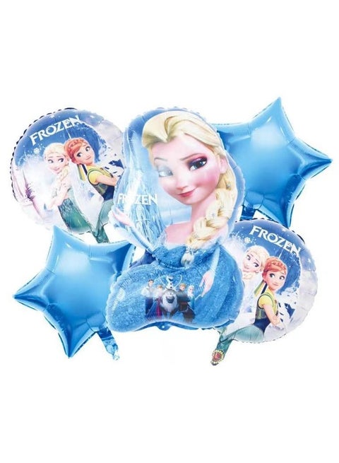 قهقهات الدماغ 5 في 1 مجموعة بالونات فويل موضوع فروزن