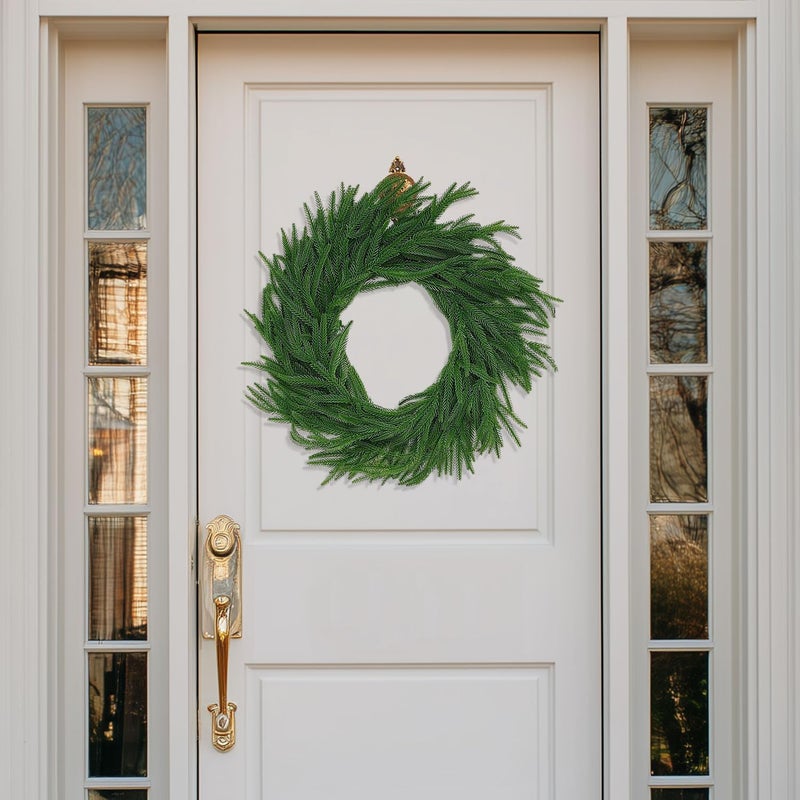 IPOOLTENG 6 Ft Artificial Norfolk Pine Garland, Real Touch Dense Faux Greenery Garland for Mantle, Table, Wall, Indoor & Outdoor Christmas Decorations (Excluding Lights) - Image 5