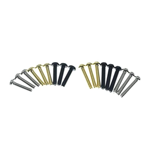KAISH 20-Pack Stainless Steel American #6-32 Single Coil Pickup Screws with Springs for Stratocaster/Telecaster Black - Image 4