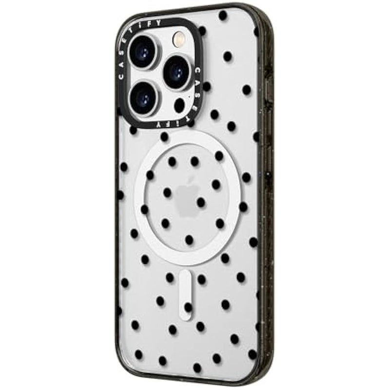 CASETIFY Impact iPhone 14 Pro Max Case 【4X Military Grade Drop Tested / 8.2ft Drop Protection/Compatible with Magsafe】 - Chaotic Charm - Clear Black - Image 5