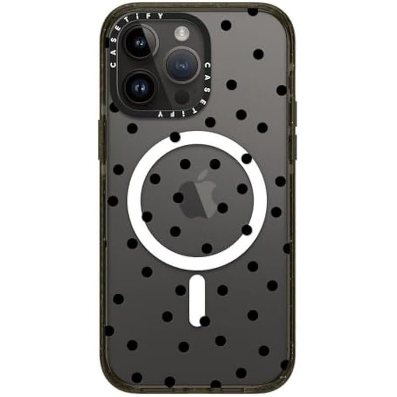 CASETIFY Impact iPhone 14 Pro Max Case 【4X Military Grade Drop Tested / 8.2ft Drop Protection/Compatible with Magsafe】 - Chaotic Charm - Clear Black - Image 2