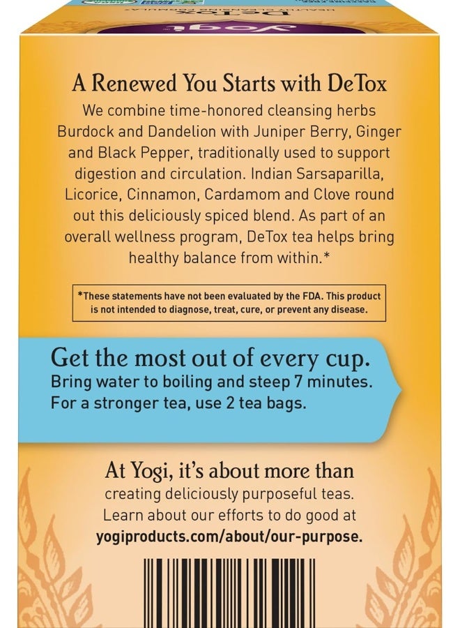 Yogi DeTox Tea - Herbal Cleansing Blend (6 Pack) - Image 3