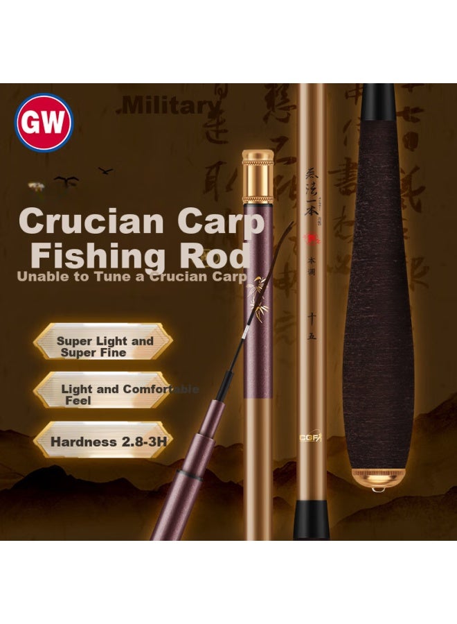 Gw 3.9-meter Fishing Rod, Ultra-light And Ultra-thin, Suitable For Carp Fishing, Handheld Rod, Platform Fishing Pole, Fishing Rod, Fish Pole - Image 1