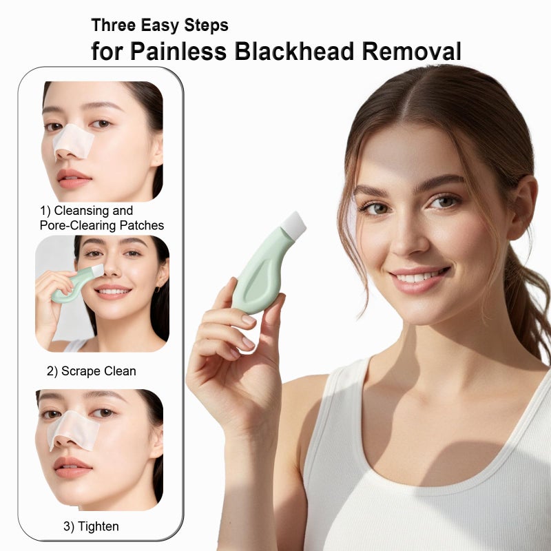 RamPula Blackhead Remover Tool, Skin Scrubber Face Spatula & Silicone Face Scrubber, Blackhead Scraper For Pimple And Sebum, Pore Cleaning For Exfoliating, Massaging, Remove Blackheads, Acne - Image 2