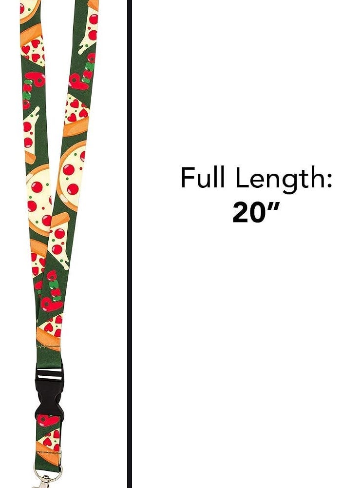 Desert Cactus Pizza Food Lanyard for Badge ID Card Keys Keychain Souvenir Holder - Image 3