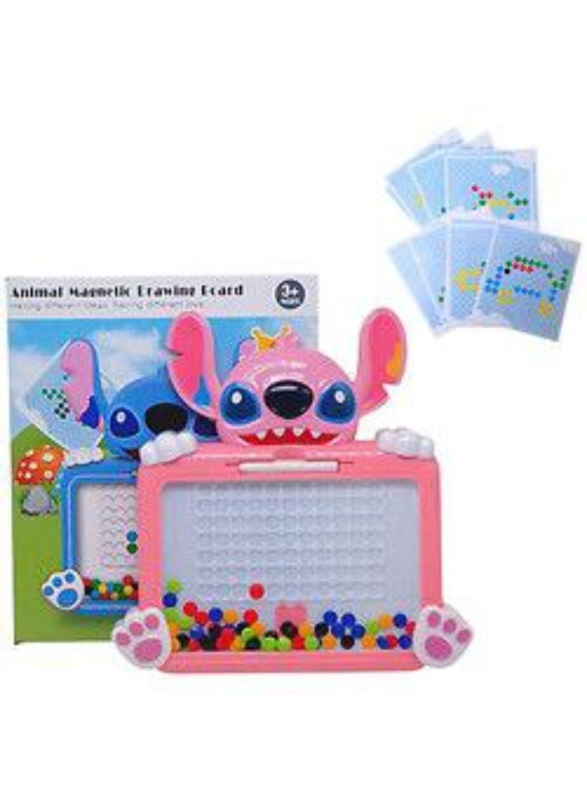 ستيتش لوحة رسم مغناطيسية للأطفال بتصميم ستيتش – لعبة تعليمية للرسم والكتابة - Image 1