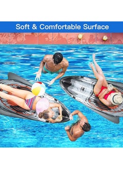 AUTOYSUR Pool Float Adult - Inflatable Lounger Float, Extra Large - Pool Floats for Adults Heavy Duty with Backrest & Cupholde - Thick PVC Pool Floats for Pool, Lake, Beach Parties, Backyard  - Image 4