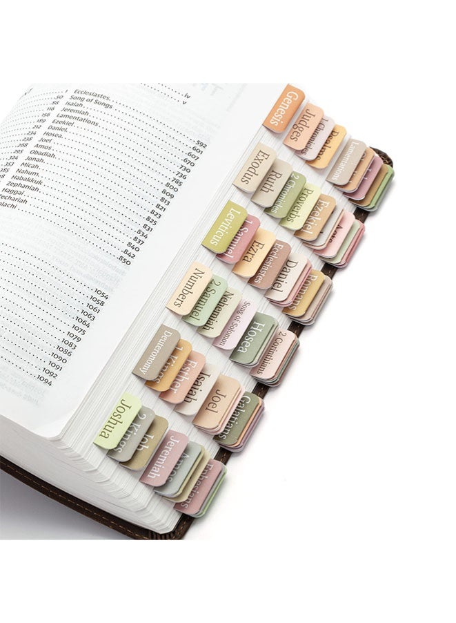 Muyixin علامات الكتاب المقدس، 75 علامة بوهيمية ملصقة للنساء والرجال، فهرس الكتاب المقدس، ملصقات الكتب - Image 1