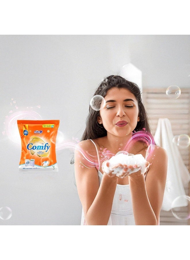 Comfy مسحوق غسيل فياه كومفي 400 جرام | إزالة بقع قوية | حماية الألوان الزاهية | عطر منعش وطويل الأمد - Image 5