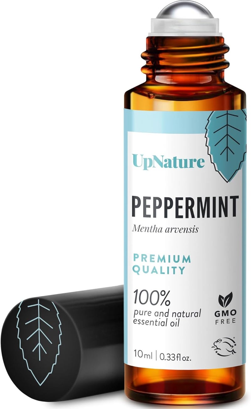 UpNature Peppermint Essential Oil Roll On - Natural Nausea Morning Sickness Relief for Pregnant Women - Pregnancy Must Haves Rollerball Roller - Image 1