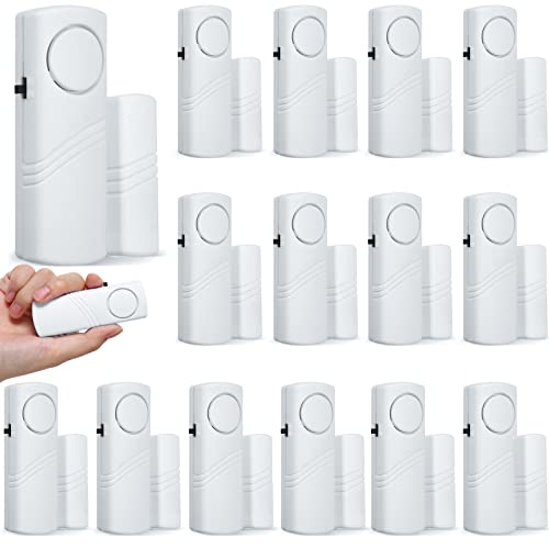 Youyole 16 Pieces Door Window Alarm for Home Security Bulk Wireless Door Window Alarm Sensors Anti Theft Security Burglar Bell for Safety, Doorbell, Office, House Safety Protection - Image 1