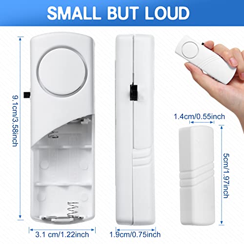 Youyole 16 Pieces Door Window Alarm for Home Security Bulk Wireless Door Window Alarm Sensors Anti Theft Security Burglar Bell for Safety, Doorbell, Office, House Safety Protection - Image 2