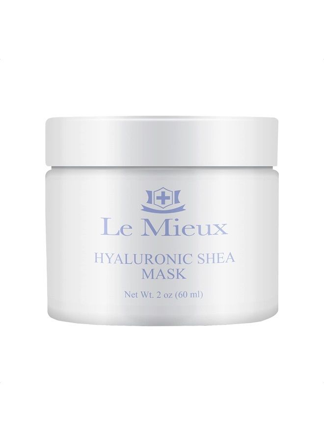 Le Mieux Hyaluronic Shea Mask - Hydrating Cream Mask for Dry & Mature Skin with Shea Butter & Botanical Extracts, Hyaluronic Acid Facial Mask with No Parabens or Sulfates (2 oz / 60 ml) - Image 1