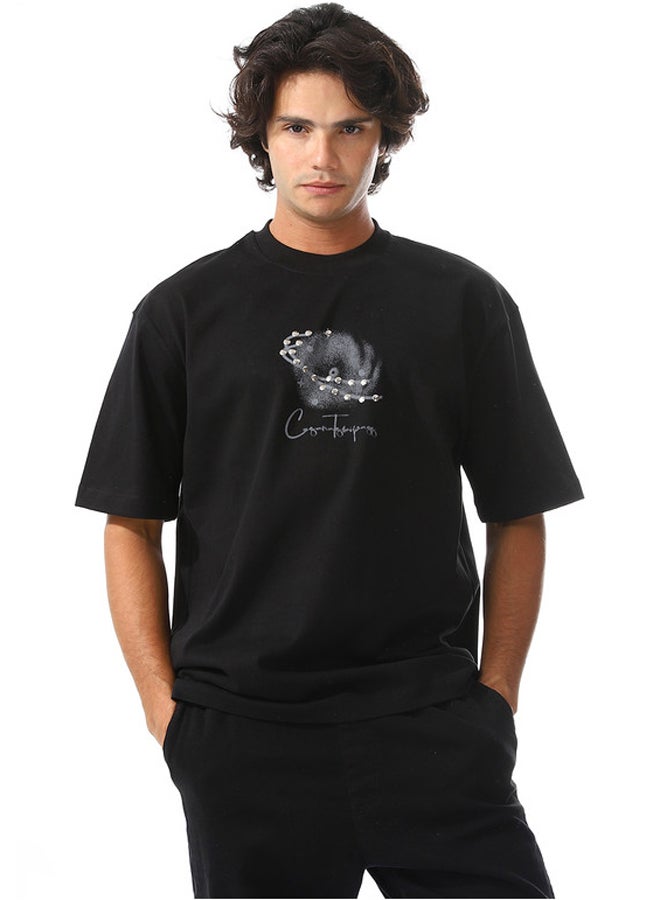 WHITE RABBIT Oversized Printed Cotton T-Shirt  - Image 1