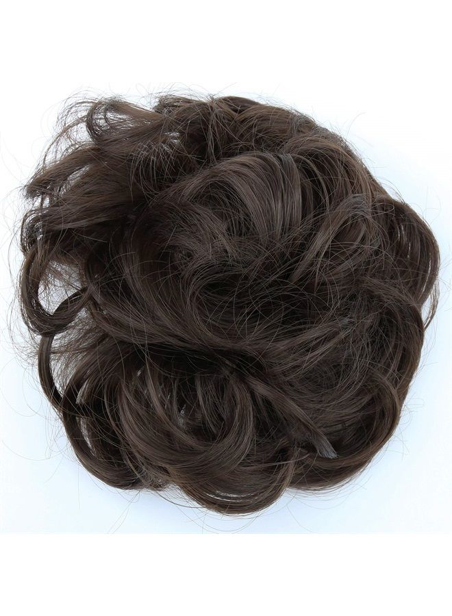 CAISHA بواسطة PRETTYSHOP كعكة مشوشة مع كعكة شعر مجعد وكثيف من ألياف صناعية مقاومة للحرارة بني G6A - Image 3