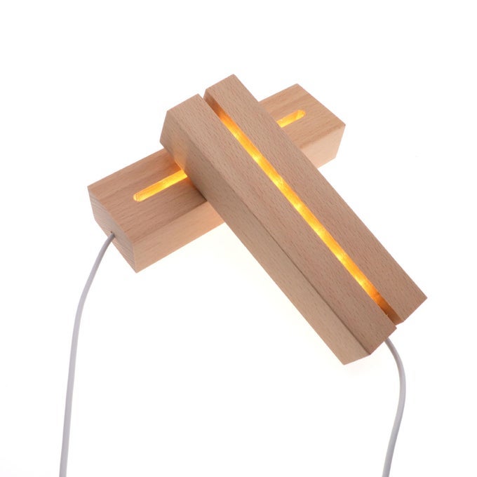 6 INCH RECTANGLE DISPLAY PEDESTAL WARM COLOR RECTANGLE LED LIGHTS DISPLAY BASE CRYSTAL WOODEN LIGHTED BASE STAND FOR ACRYLIC CRYSTAL NIGHT LIGHT GLASS RESIN ART