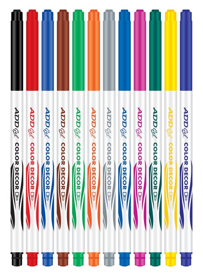 ADD Gel COLOR DECOR SKETCH PEN 12 PEN SET (2) - Image 2