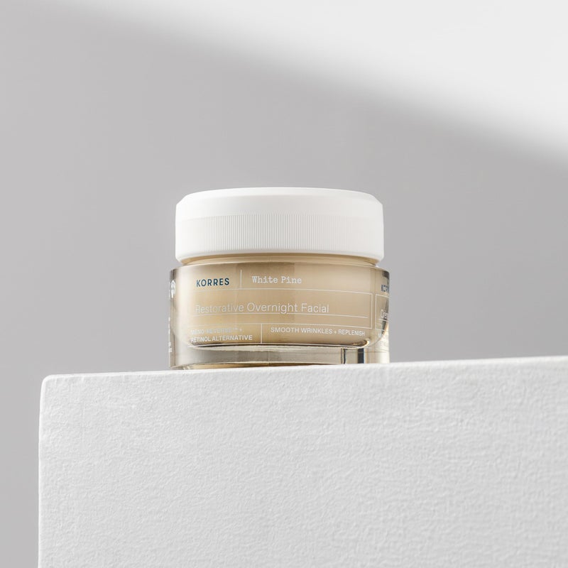 KORRES White Pine Restorative Overnight Facial Cream, Night Face Moisturizer for Mature Skin with Meno Reverse Technology and Retinol Alternative, Smoothing and Hydrating Cream for Women, 1.35 Fl Oz - Image 3