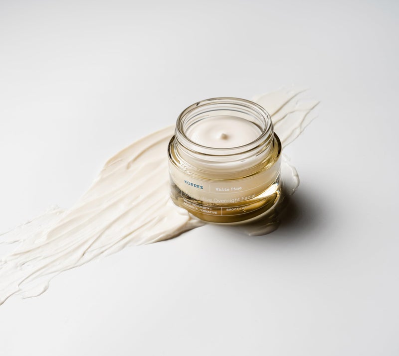 KORRES White Pine Restorative Overnight Facial Cream, Night Face Moisturizer for Mature Skin with Meno Reverse Technology and Retinol Alternative, Smoothing and Hydrating Cream for Women, 1.35 Fl Oz - Image 5