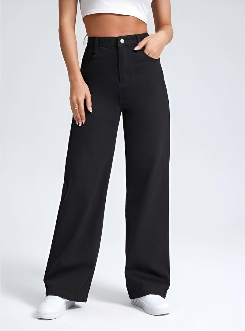 Ben Martin Baggy Jeans for Women || Women,s Loose Jean Pants || Oversized Jean's for Women's || Wide Leg Jean,s for Woman || Casual Jins for Woman's || Loose Jin Pant for Woman,s Black - 32 - Image 5