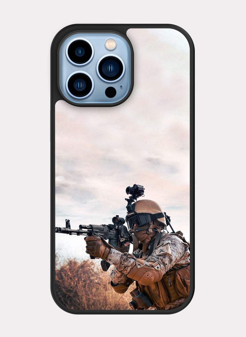 PXLAAT iPhone 13 Pro Max case cover Saudi Soldier - Image 1