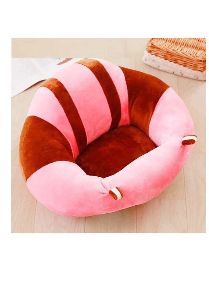BAIG Plush Baby Seat Soft Stuffed Infant Learn Sit Sofa Chair Safe Baby Feeding Seat for Lunch Dinner Plush Educational Toys - Image 1