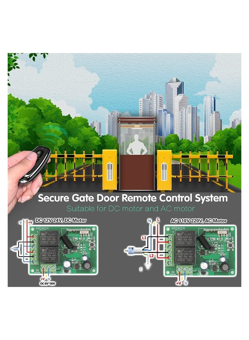 Diese Rf Remote Control System 433Mhz Universal Wireless DIY Smart Switch DC 5V~30V 2CH Rf Relay Receiver And Long Range Transmitter - Image 3