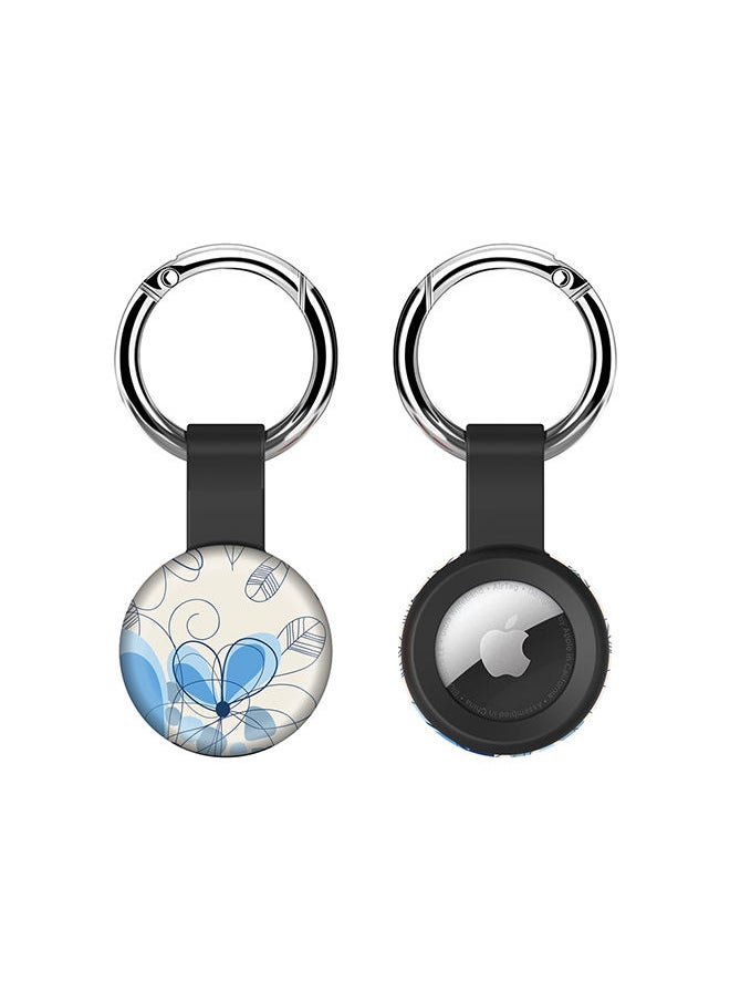 Stylizedd - Airtag Case Metal Key Ring with Tough Case for Apple Airtag cover - Daisy Lines - Image 1