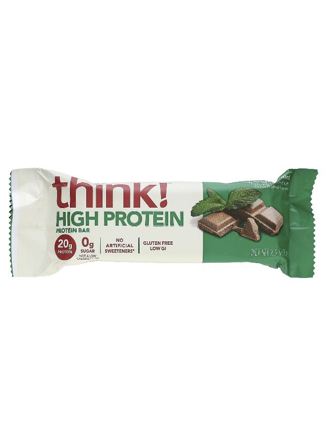 think! Think !, High Protein Bars, Chocolate Mint, 5 Bars, 2.1 oz (60 g) Each  - Image 3