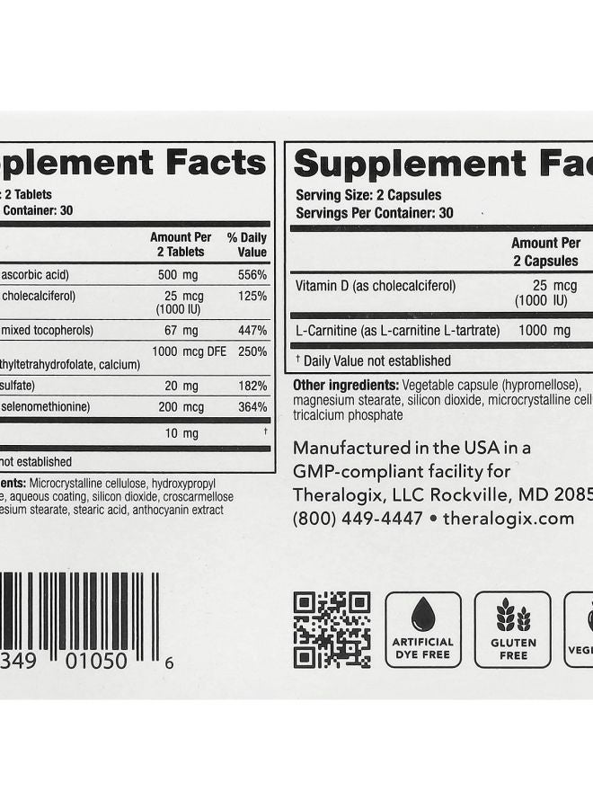 Theralogix ConceptionXR® Motility Support Formula 60 Tablets + 60 Capsules - Image 2