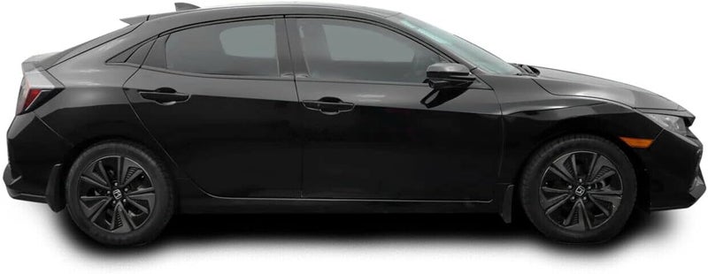 SlickMod غطاء فينيل أسود لإزالة الكروم SlickMod لزخرفة نوافذ هوندا سيفيك هاتشباك 2016-2021 (أسود لامع) - Image 3