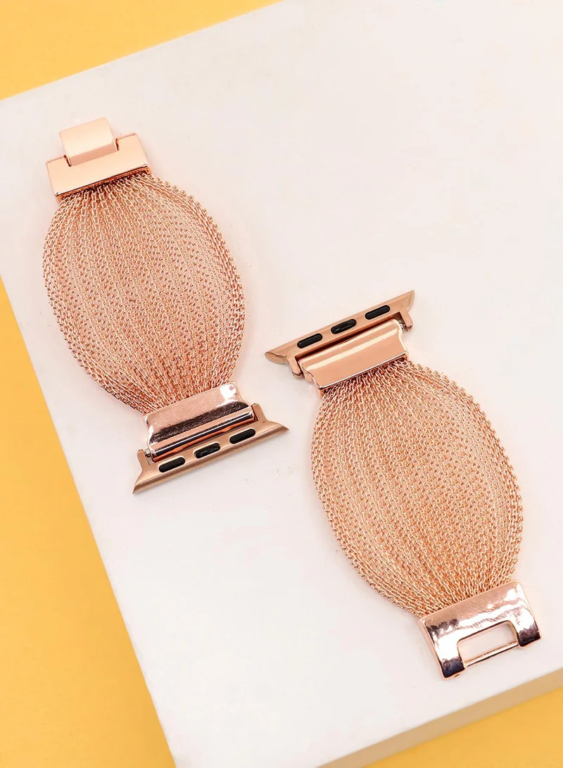 صوص هاوت سوار ساعة أبل ستانلس ستيل للنساء ٤٢٤٤٤٥ مم