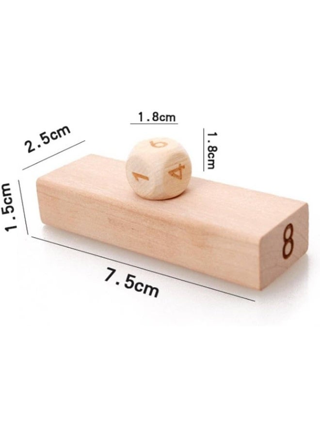 MOMENT 48 Piece Building Blocks, Educational Toys Tower Game Stacking Tumbling Tower Small Stacking Game Wooden Building Blocks - Image 3
