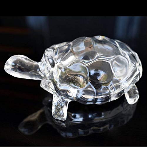 ASTRODIDI Crystal Glass Tortoise Kachua Turtle for Vaastu and Feng Shui (Standard, White) - Image 3