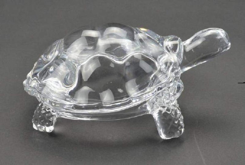 ASTRODIDI Crystal Glass Tortoise Kachua Turtle for Vaastu and Feng Shui (Standard, White) - Image 5